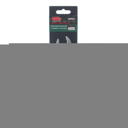 Ключ комбинированный 15мм RF-75515SD с профилем "Super drive" ROCKFORCE /1/10
