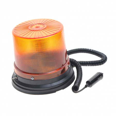 Маячок проблесковый МИМ 04 48LED 12/24V импульсный (2 режима) на магните желтый САКУРА /1/10