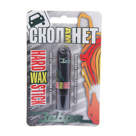 Восковой корректор HardWAX Stick синий, в блистере ЗЕБРА /1/27