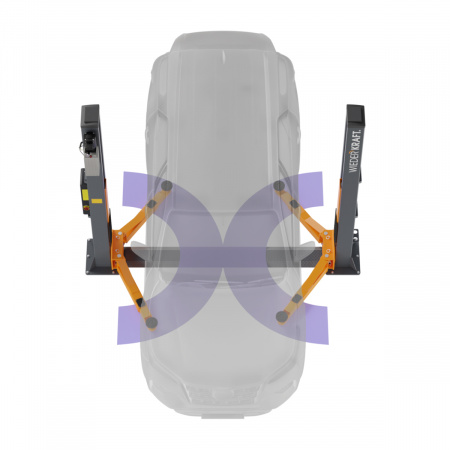 WDK-522E/380 Подъемник двухстоечный с нижней синхронизацией 4 тонны, электр. разбл., 380В