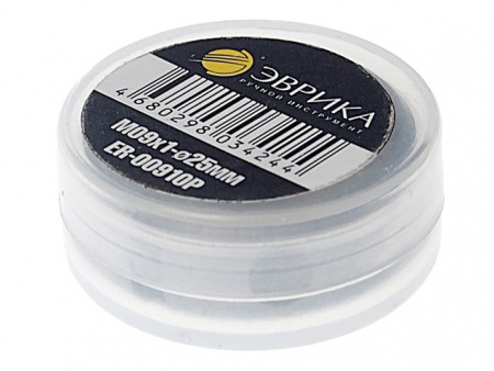 Плашка ER-00910P M09x1-ø25мм, в пластиковом футляреЭВРИКА /1/10