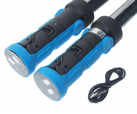Лампа светодиодная RF-L03 аккумуляторная сборная (2х10W COB LED,2 магнита,2крючка,180гр.,1000Lm,2000mAh,зарядка12V,время раб.2ч,время заряд.4ч)ROCKFOR