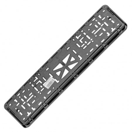 Рамка для номерного знака AB-012УВУ (112/1-STD-УВУ) SILVER с защелкой и надписью "УВУ" рельефная /1/30