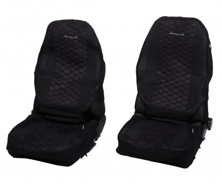 Чехлы на сиденье ALCANTARA ALC-1505 BLACK алькантара, 3D крой, AIRBAG (15шт) AUTOPROFI /1/5