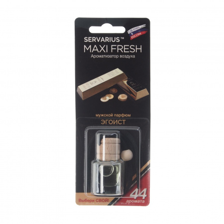 Ароматизатор воздуха HMF-33 MAXI FRESH (эгоист) жидкостный подвесной, деревянная крышка 5мл /1/64