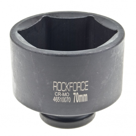Головка торцевая 70мм 3/4" 6-гранная ударная удлиненная L=80мм ROCKFORCE RF-46510070 /1/20