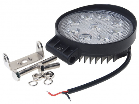 Фара рабочего света круглая W-827S 9LED дальний свет 27W (115х130x45мм) 10-30V ВЫМПЕЛ /1/20