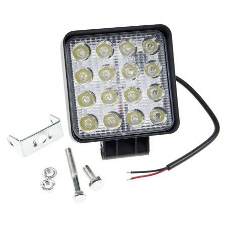 Фара рабочего света 29-48W FLOD 16LED 100х100мм 10-30V MISTAR /1