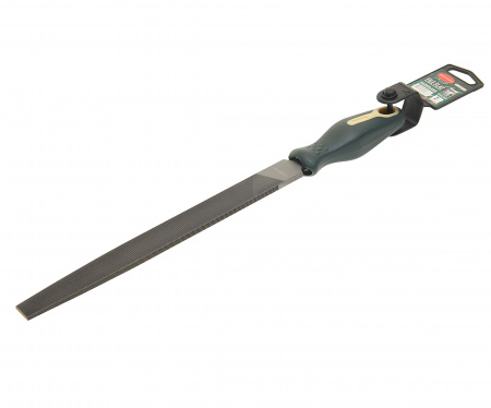 Напильник RF-5056P110 плоский 10"-250мм, на пластиковом держателе ROCKFORCE /1/10