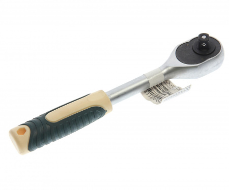 ТрещоткаRF-80232W реверсивная с резиновой ручкой 3/8"(L-205мм, 45зуб.) ROCKFORCE /1/80