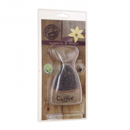 Ароматизатор воздуха FRESHCO COFFEE кофейные зерна (ваниль и кофе) /1/10/40