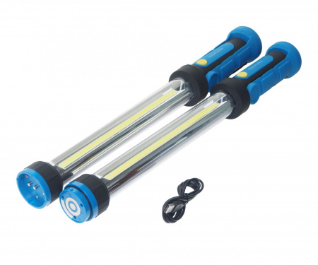 Лампа светодиодная RF-L03 аккумуляторная сборная (2х10W COB LED,2 магнита,2крючка,180гр.,1000Lm,2000mAh,зарядка12V,время раб.2ч,время заряд.4ч)ROCKFOR