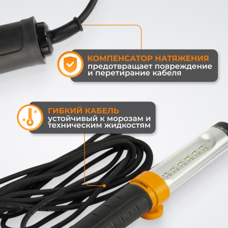 WDK-WL3680005 Переносной светодиодный светильник, 36 В, длина провода 5 м, вилка тип C