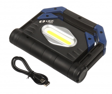Фонарь аккумуляторный, противоударный (210W, COB 7000K, 2000 Lumen, 3.7V, 8000mAh, Type-C) LG-14808 LIGE /1/20 NEW