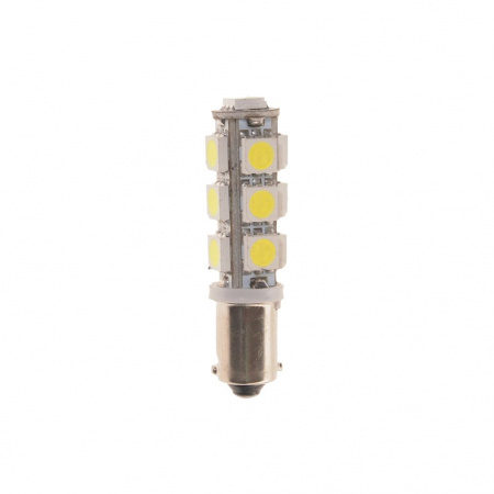 Автолампа T4W (BA9s) 13 SMD 5050 WHITE 6000K 280лм 12V MEGAPOWER /10 /100 OLD