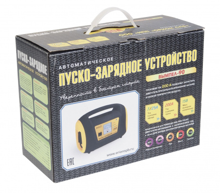 Пуско-зарядное устройство ВЫМПЕЛ-90 для АКБ 12V (пусковой ток 200A, зарядный ток 25/7А) автомат 220V ОРИОН /1