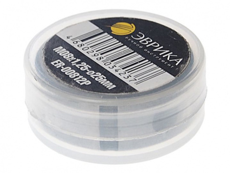 Плашка ER-00812P M08x1,25-ø25мм, в пластиковом футляреЭВРИКА /1/10