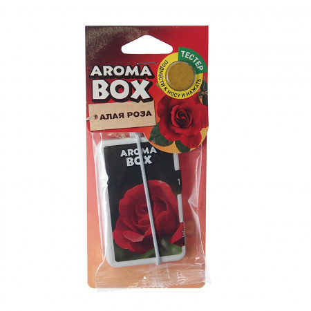 Ароматизатор воздуха FTE-B-6 AROMA BOX (алая роза) подвесной 20гр FOUETTE /1/36