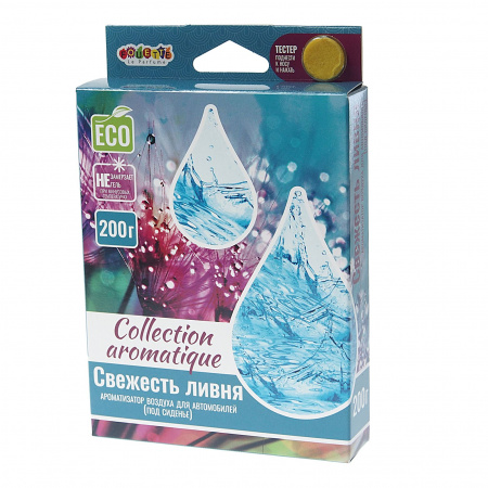 Ароматизатор воздуха FTE-CA-17 COLLECTION AROMATIQUE (свежесть ливня) под сиденье 200гр FOUETTE /1/40