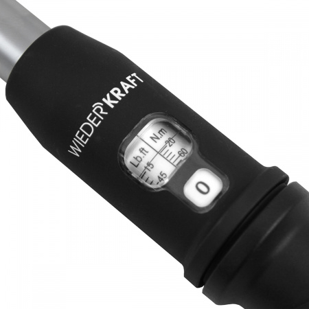 WDK-NX20210 Динамометрический ключ 20-210 Нм, трещотка с проходным приводным квадратом 1/2"