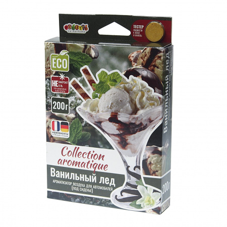 Ароматизатор воздуха FTE-CA-22 COLLECTION AROMATIQUE (ванильный лед) под сиденье 200гр FOUETTE /1/40