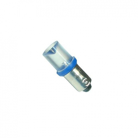 Автолампа T4W (BA9s) АМН LED CONE BLUE 5лм   12V MEGAPOWER /100 /1000