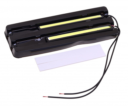 Дневные ходовые огни DAY LIGHT 1 COB MEGA 140х18мм плоские (2шт) MEGAPOWER