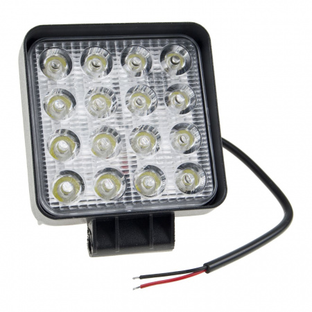Фара рабочего света 29-48W FLOD 16LED 100х100мм 10-30V MISTAR /1