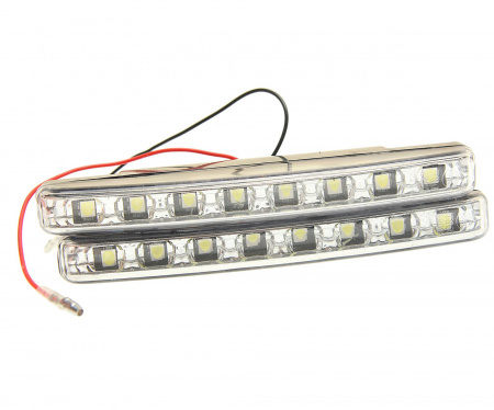 Дневные ходовые огни W-DRL-L8 3528 8SMD 155х17мм плоские (2шт) 10-15V ВЫМПЕЛ /1/100