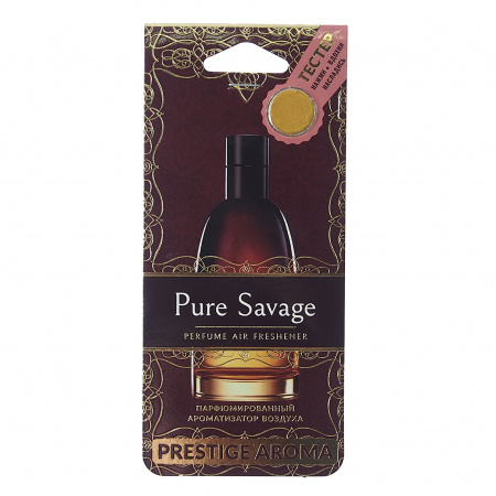 Ароматизатор воздуха FTE-PA-5 PRESTIGE AROMA (Pure Savage по мотивам Khalis - Golden Dust) подвесной FOUETTE /1/32