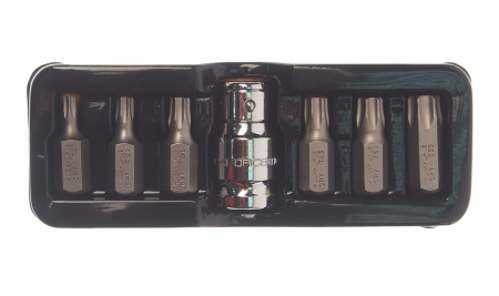 Набор бит RF-4074 TORX с битодержателем,7пр.1/2"(L:30мм;Т25,Т30,Т40,Т45,Т50,Т55), в ложементе ROCKFORCE /1