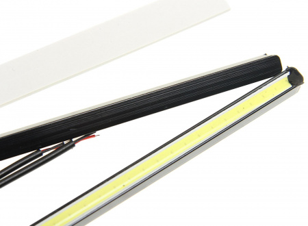 Дневные ходовые огни W-DRL205COB 60COB 205х8мм плоские (2шт) 10-15V ВЫМПЕЛ /1/100