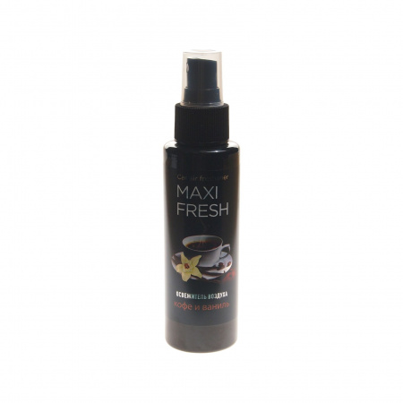 Ароматизатор воздуха SMF-10 MAXI FRESH (кофе и ваниль) жидкостный, спрей 110мл /1/24