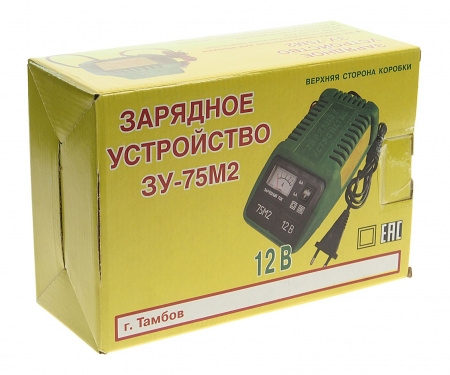 Зарядное устройство ЗУ-75М2 для АКБ 12V (0-10A) автомат 220V ТАМБОВ /1 HIT