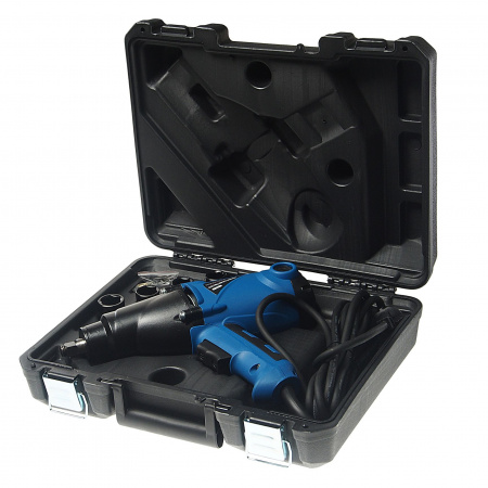 Гайковерт RF-F-03071 ударный электрический 1/2" (220-240V, 1010W, 500Нм) с комплектом головок (17, 19, 21, 22мм) ROCKFORCE /1/4