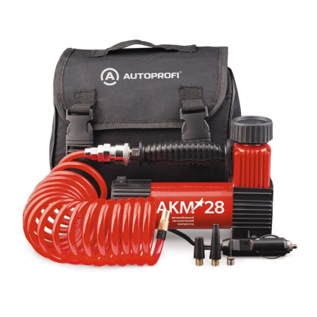 Компрессор AKM-28 поршневой 130W (28л/мин) 12V AUTOPROFI /1/10