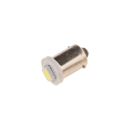 Автолампа T4W (BA9s) 1 SMD 5050 WHITE 6000K 20лм   12V MEGAPOWER /10 /100