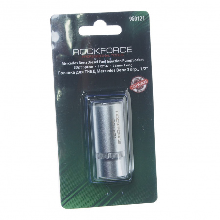 Головка 1/2" 33-гранная ТНВД Mercedes Benz на пластиковом держателе ROCKFORCE RF-9G0121 /1/25/100