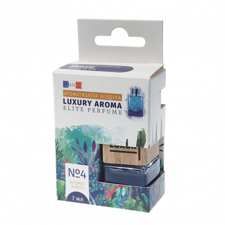 Ароматизатор воздуха FTE-LAE-04 LUXURY AROMA ELITE PERFUME (по мотивам  Armani-Acqua di Gio) подвесной, с деревянной крышкой FOUETTE /1/30