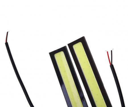 Дневные ходовые огни DAY LIGHT 1 COB MEGA 170х18мм плоские (2шт) MEGAPOWER