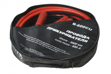 Провода для прикуривания B-600CU 600A 3м TYPE R /1/10
