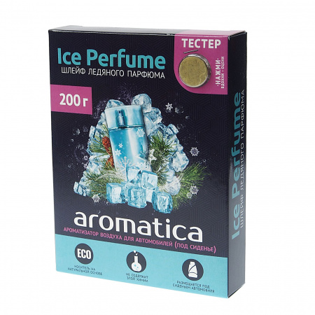 Ароматизатор воздуха FTE-AR-1 AROMATICA (ice perfume) гелевый под сиденье 200гр FOUETTE /1/20