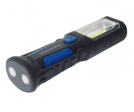 Лампа светодиодная RF-L01 (4W COB LED+1W,2 магнита,крючок,180гр.,250Lm,1.5V, 3хАА, )ROCKFORCE /1