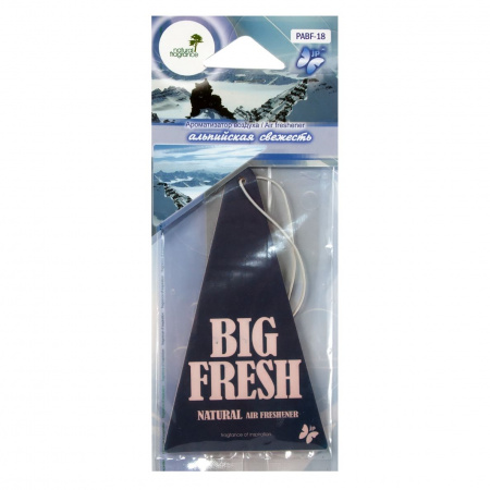 Ароматизатор воздуха PABF-18 BIG FRESH (альпийская свежесть) пластинка FKVJP /10/200
