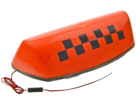 Знак "ТАКСИ" ZT-06 ORANGE (шаш.) магнитный с подсветкой 12V СИМ-ПЛАСТ/1/6