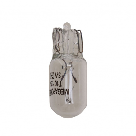 Автолампа W3W (W2.1*9.5d) STANDART 12V MEGAPOWER /10/50