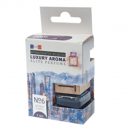 Ароматизатор воздуха FTE-LAE-06 LUXURY AROMA ELITE PERFUME (по мотивам Chanel-Egoiste Platinum) подвесной, с деревянной крышкой FOUETTE /1/30