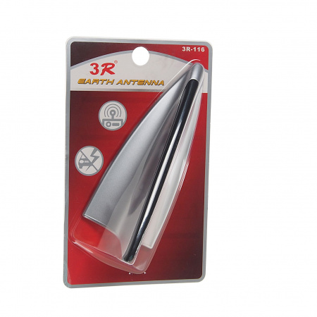 Антенна 3R-116 SILVER декоративная 140*60*55мм (плавник) 3R /1/40