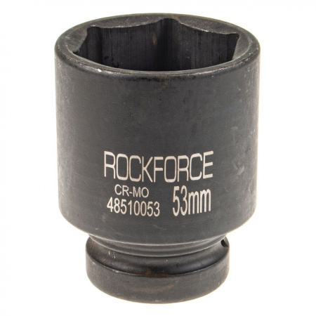 Головка торцевая  53мм 1" 6-гранная ударная удлиненная L=88мм ROCKFORCE RF-48510053 /1/20