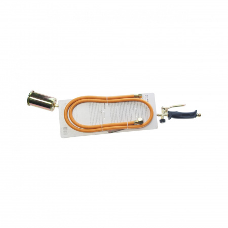 Горелка RF-0752GB газовая кровельная с регулятором, клапаном и гибким шлангом (сопло 60мм, L-740мм, L шланга-1.5м ), на блистере ROCKFORCE /1